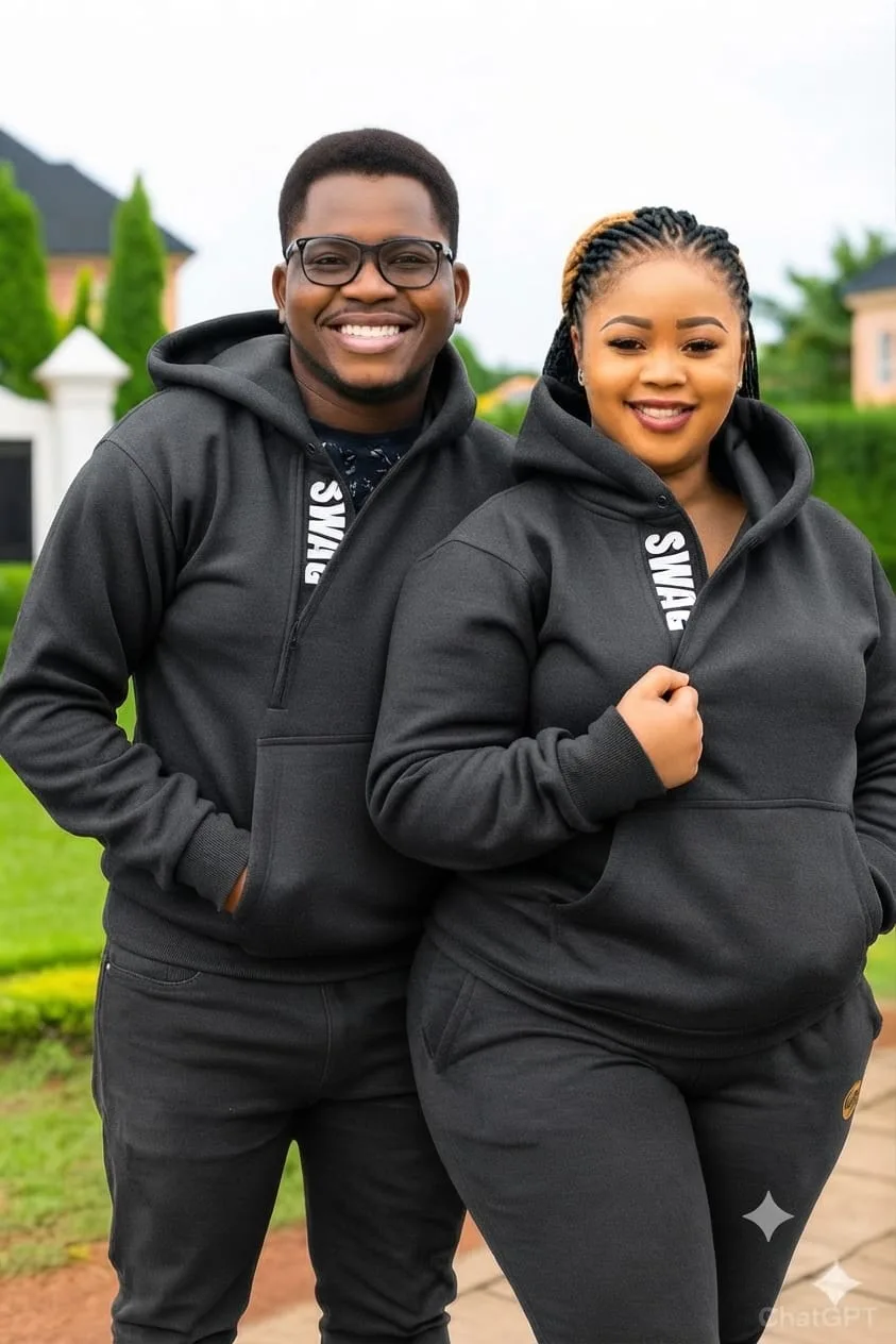 Couples Graphic Hoodie Tracksuit