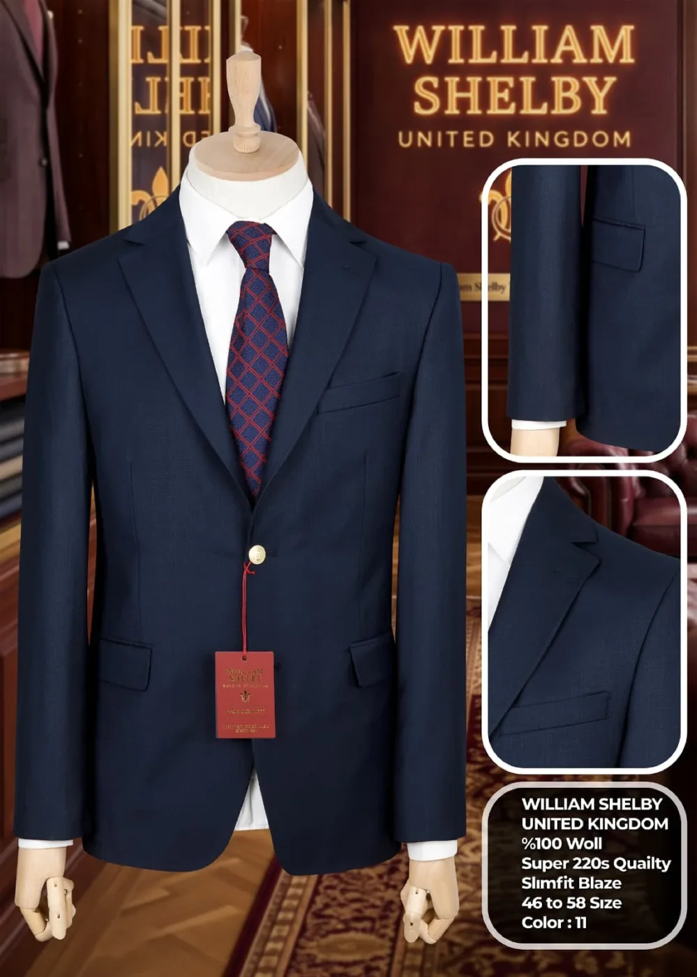 William Shelby Men's Suit