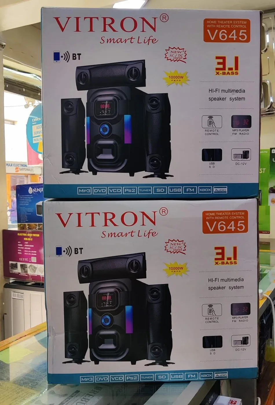 Vitron V645 3.1 home theatre woofer boxes