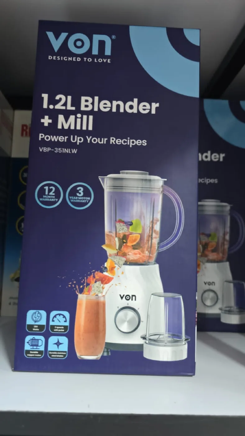 VON 1.2L Blender with Mill